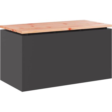 Maison Exclusive - Gartenbank Schwarz 80 x 40 x 43 cm