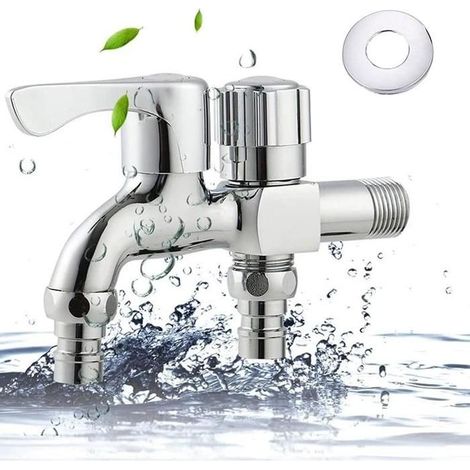 Robinet de machine à laver de haute qualité Double sortie d'eau Jardin industriel (1/5)
