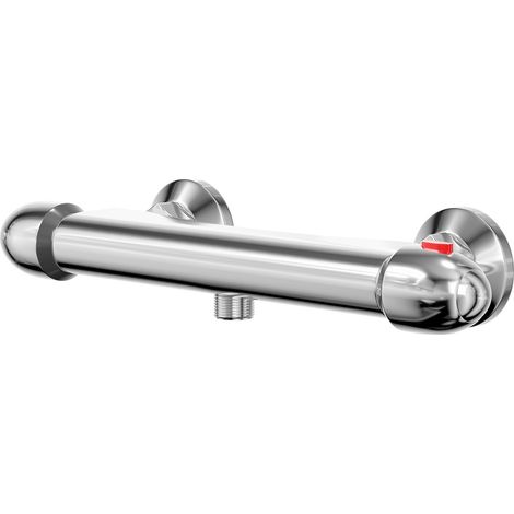 Bullet Polished Chrome Round Thermostatic Bar Shower Valve (1/5)