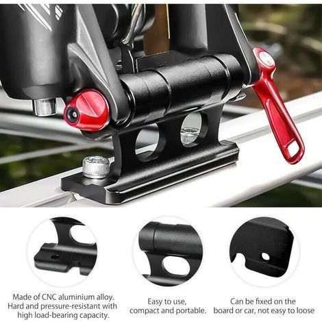 2Pcs Aluminium Legierung Fahrrad Gabel Halterungen für Auto Bike Quick Release Gabel Halter (1/3)