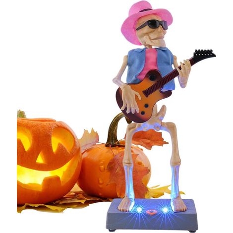 Jouet Squelette Dansant Figurine Électrique Lumineuse Décoration Halloween pour Intérieur Pour Adolescents Collectionneurs Maison Bureau Appartement Salon Chambre Étude (1/5)