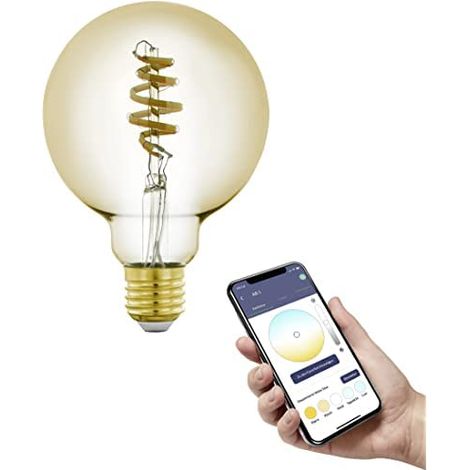 Lampadina filamento connect-z Eglo italina e27 5,5w g95 (1/4)