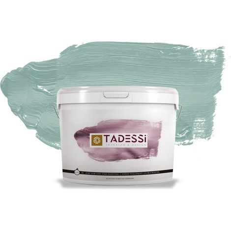 TADESSI Color Vista Wandfarbe Grün - Moosgrün - Sage Green - Matte Dispersionsfarbe - Innenfarbe für Wand und Decke (1/5)