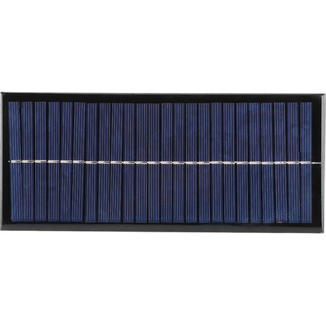 2.5W 12V polycristallin silicium panneau solaire colle cellule solaire chargeur de batterie Mini petit module de panneau solaire 213x92mm / 8.4x3.6in (1/4)
