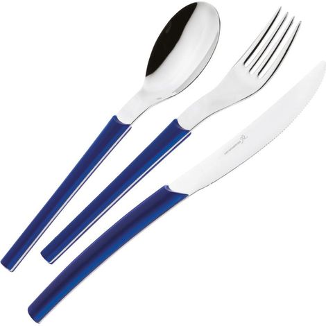 Servizio Set di Posate 24 pezzi in Acciaio Inox Eme Loto Indaco 4 (1/3)