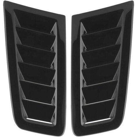 Jeffergarden 2 pièces universel capot évents moteur capot voiture pièces extérieures pour Focus RS MK2 StyleGloss noir (1/4)