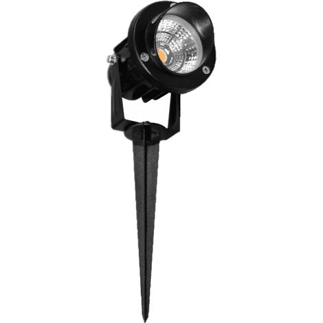 Faro a led a picchetto FADE rotondo 5W IP65 colore Nero Beneito faure