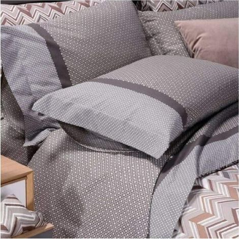 Caleffi - Completo Letto Matrimoniale con Lenzuola Matrimoniali Cotone 100% 240x280, Lenzuolo con Angoli Matrimoniale Coprimaterasso Sotto 180x200 per Materasso Alto 25cm, 2 Federe Cuscino Letto 50x80 (1/2)