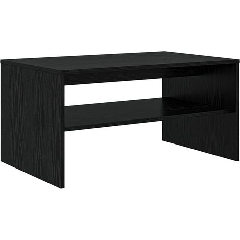 Table basse Chêne noir 80 x 50 x 40 cm Bois d'ingénierie