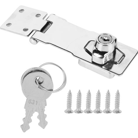 Lucchetto con chiave Lucchetto grande con chiave Fermo di sicurezza Chiusura per porte piccole Cassetto Armadietto Attrezzo domestico.