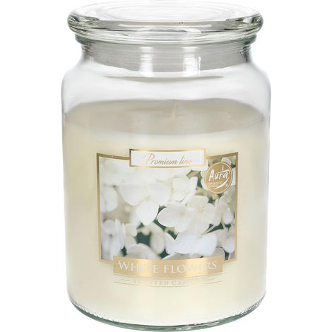 KOTARBAU Grande bougie parfumée en verre avec couvercle - Idée cadeau - Aromathérapie - Bougies décoratives - Durée de combustion : jusqu'à 100 heures (1/5)