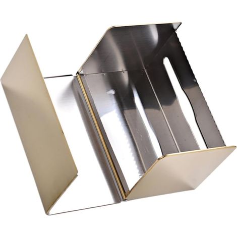 Support Mural pour Boîte à Mouchoirs Étanche Acier Inoxydable Doré Rangement Pratique pour Salle de Bain avec Double Sortie Design et Capacité Large pour Accessoires et (1/5)