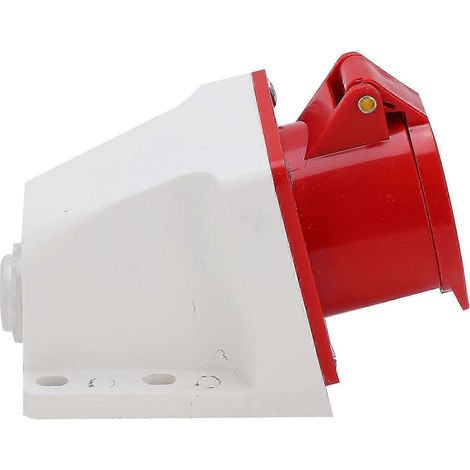 Connecteur industriel 16A 4 broches 380-415V triphasé (3P+T) prise et fiche étanche, jeu pour usage professionnel (1/5)