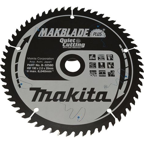 Makita Sägeblatt MAKBLADE+ 190x20x60Z (1/5)