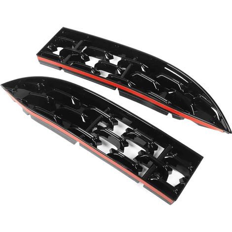 Set mit 2 Frontgrill-Schutzleisten in Hochglanzschwarz für Mazda CX-5 ab Baujahr 2022
