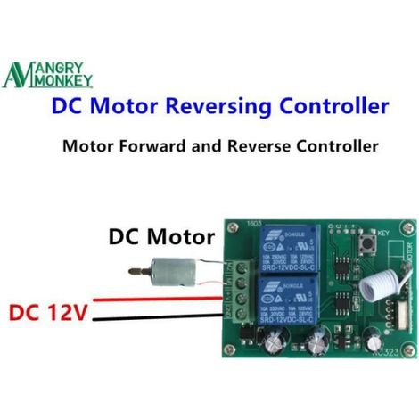 Commutateur RF - 433 Mhz - Module Récepteur Relais DC 12 V 4 Canaux - Pour Moteur CC Avant Arrière - 1 Kit (1/4)