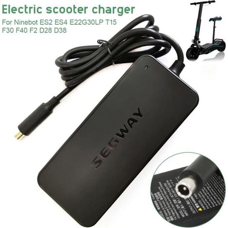 Chargeur MIOLOE pour Segway ES1 ES2 ES4 Ninebot KickScooter MAX - Noir - Type de Produit: Chargeur (1/4)