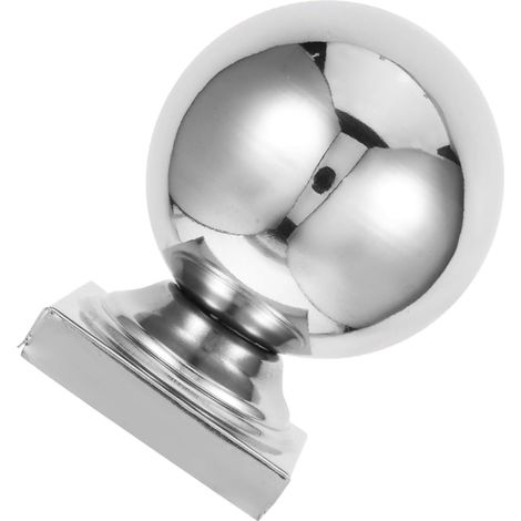 Capuchons de Poteaux en Acier Inoxydable Boule Creuse Base Carrée, Protections de Clôture Extérieure pour Rampes D’escalier, Accessoires de Jardin Robustes 80x80 Mm, Usage (1/5)