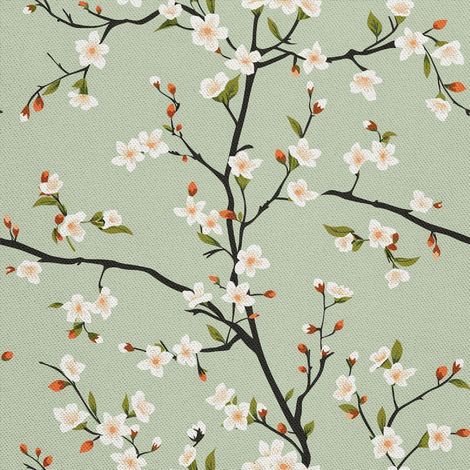 Tela decorativa para exteriores Oxford - Motivo primaveral I DX7317 (1/5)