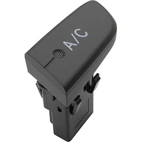Interruptor de control del aire acondicionado, interruptor pulsador del sistema de aire acondicionado con tapa 6554KX. Repuesto compatible con Peugeot 107, Citroën C1, Aygo MK1 2005-2014. (1/5)