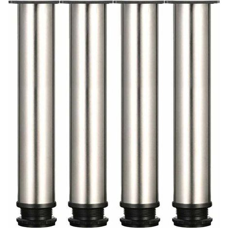 4 verstellbare Füße, Höhe 300 mm, verdickte Möbelbeine, Tischbeine, Möbelbeine aus Edelstahl