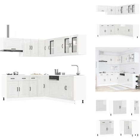 Ensemble d'armoires de cuisine 11 pcs Kalmar bois d'ingénierie - Ensemble D'armoires De Cuisine - Ensemble D'armoires De Cuisine - Ensemble D'armoires - Armoire De Cuisine (1/5)