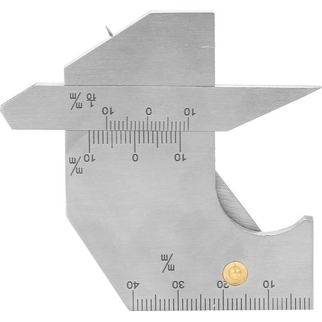 Règle D Inspection Pour Soudures - Échelle Métrique Laser - Acier Inoxydable - Pour Contrôle De Cordon De Soudure Et Angle De Biseau - 1 Pièce (1/5)