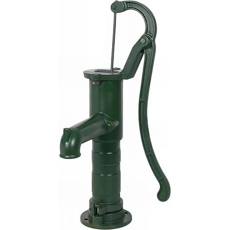 Pompe à Bras en Fonte à Poser - 13,9 kg - Robuste et Durable - Idéale pour Arrosage - D-Work