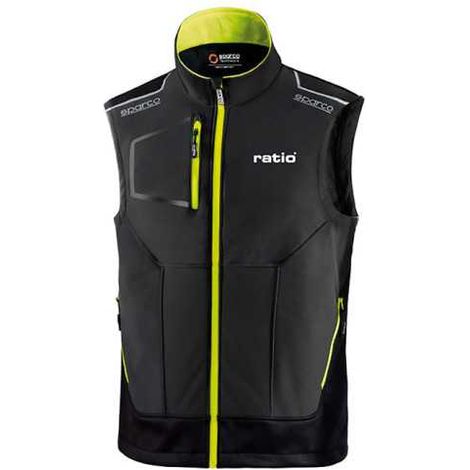 Chaleco Gris/Amarillo Talla S RATIO