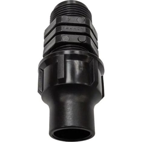 Conector recto macho D20 x 3/4 Extra Pro (a granel) - Riego por goteo