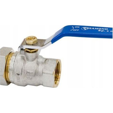 Robinet À Bille - 1/2 Pouces - Pour Installation Eau Chauffage Central - Avec Presse-Étoupe Et Poignée Espagnole - 1 Pièce (1/2)