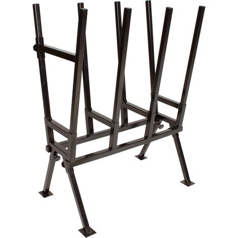 Varan Motors - sawhorse Cavalletto per segatura, porta tronco in metallo 103 x 50 x 76cm, massimo 400kg (1/5)