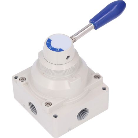 Robinets Pneumatiques 4HV410-20 - Vanne Rotative à Levier 2 Positions 4 Voies, Contrôle de Débit, Accessoire pour Air Comprimé (1/5)