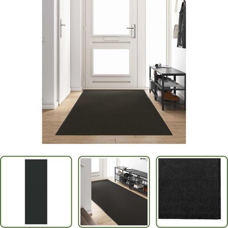 Tapis de porte - Tapis d'entrée Autre Noir 120 x 350 cm Polyamide et PVC (1/5)