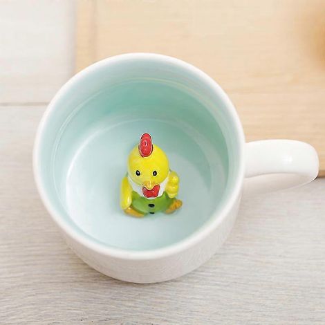 Ein wunderschöner 3D-Kaffeebecher mit einer niedlichen, handgefertigten Keramiktierfigur – ein ideales Geschenk zu Weihnachten, Geburtstagen oder zum Muttertag für Freunde, Familie oder Kinder. (1/3)