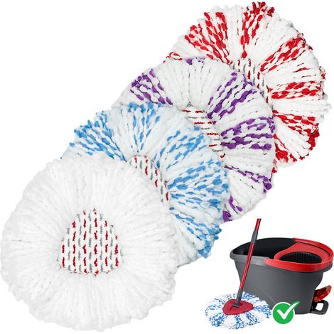 Vileda O-Cedar Rotary Mop Heads, 3-pack – Washable, Highly Effective Cleaning. (1/4)