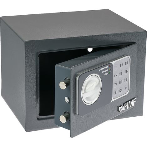 HMF 46126-11 Möbeltresor Elektronikschloss, 23 x 17 x 17 cm, Anthrazit (1/5)