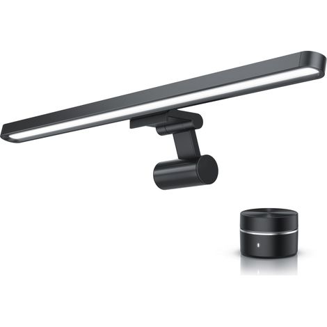 CSL LED Monitorlampe, Bildschirmlampe mit Fernbedienung, Schreibtischlampe, Screenbar, 8W, Monitor Lampe, mehrere Helligkeitsstufen, 3 Lichtfarben (1/5)