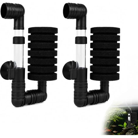 Aquarium Biochemical Sponge Filter - Air Enhancer Filters with Removable Sponge for Filtration, Oxygen Enrichment and Bacterial Culture for Water Aquariums (1/5)