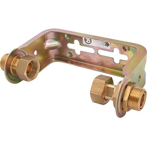 JS WZ-ÉTRIER D'ENCASTREMENT, AVEC VSB, RIGIDE 80MM, QN 1,5, 3/4"x3/4", GALVANISÉ
