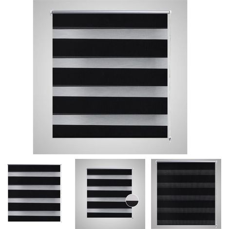 Doppelrollo 60 x 120 cm schwarz (1/5)