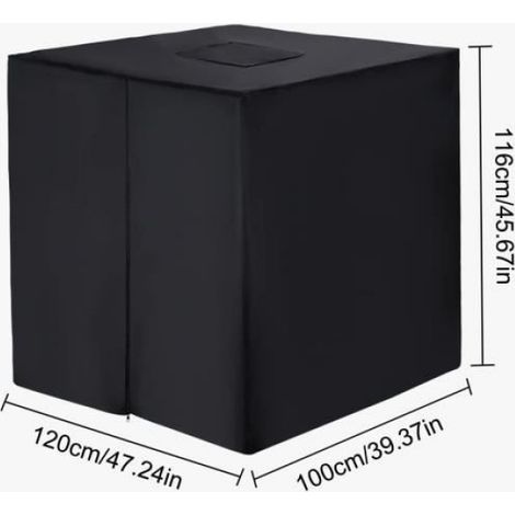 Bâche pour Cuve 1000L IBC - Réservoir d'eau Couvercle - Anti-UV Housse Protection - Blanc (1/4)