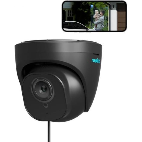 Reolink 4K PoE Überwachungskamera Aussen mit Audio, Personen-/Autoerkennung, IP66 Wasserfest, 30m IR Nachtsicht, MicroSD Kartensteckplatz, Zeitraffer, Schwarz