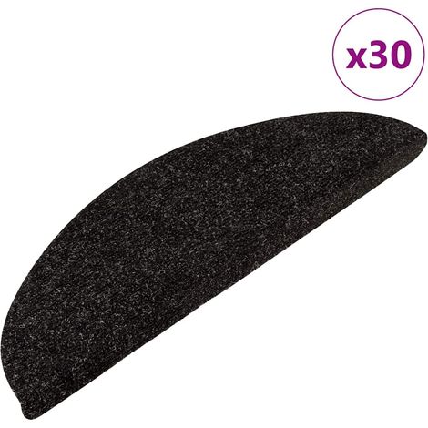 Maison Exclusive - Tappetini Autoadesivi per Scale 30 pz Antracite 56x17x3 cm
