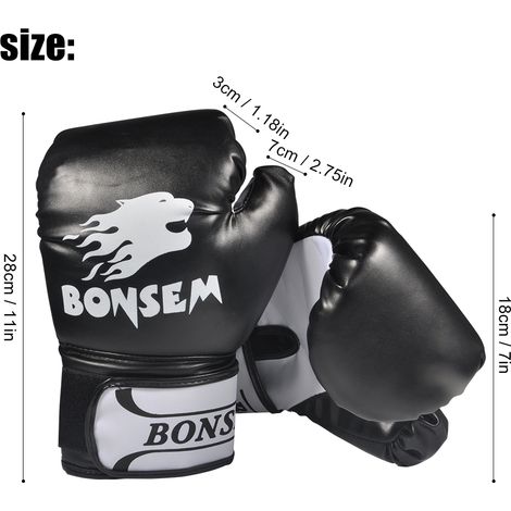 Gants de boxe à doigts complets, gants de frappe, gants d'entraînement, gants de kickboxing, gants de sac de frappe (1/5)