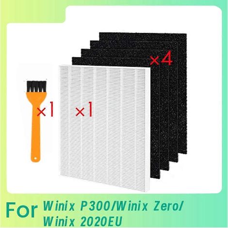 Kit comprenant 5 filtres HEPA et une brosse de nettoyage pour purificateur d'air Winix P300/Winix Zero/Winix 2020eu. Purification de l'air améliorée.-AquaForge (1/5)