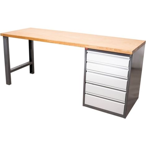 Etabli STIER Premium avec 5 tiroirs, lxPxH 1 500x700x890 mm