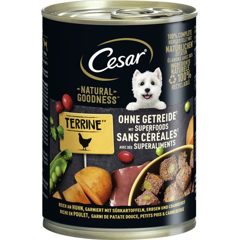 Cesar Hundenassfutter Natural Goodness Adult getreidefrei 400 g Huhn