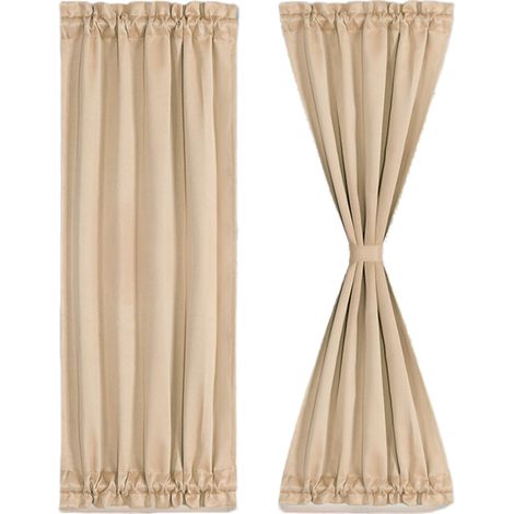 Rideau de porte thermique occultant REGALWOVEN panneau pour la maison kaki 63,5 x 183 cm 1 (1/5)