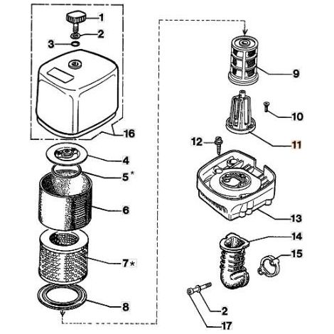 ORIGINAL FILTERKÖRPER EMAK 52010014B